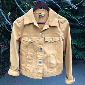 Women’s Mustard Denim Jacket Size XS! 🌻
